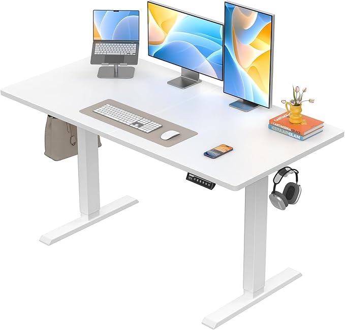 Adjustable desk for home office setup essentials